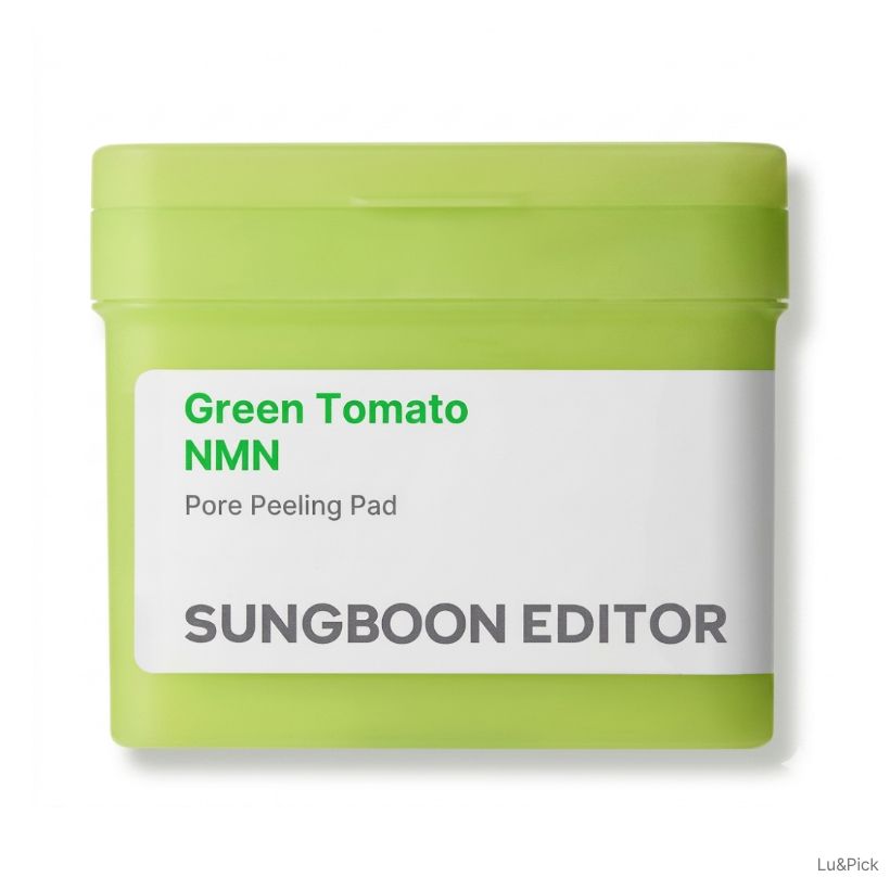 Sungboon Editor Green Tomato Mild Peeling Exfoliating NMN Pad 60 Pads (+Free gift)