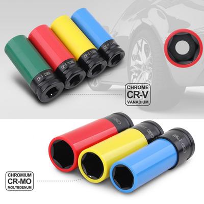 Protects Car Wheels And Bolts Lug Nut Socket Metal Sleeve