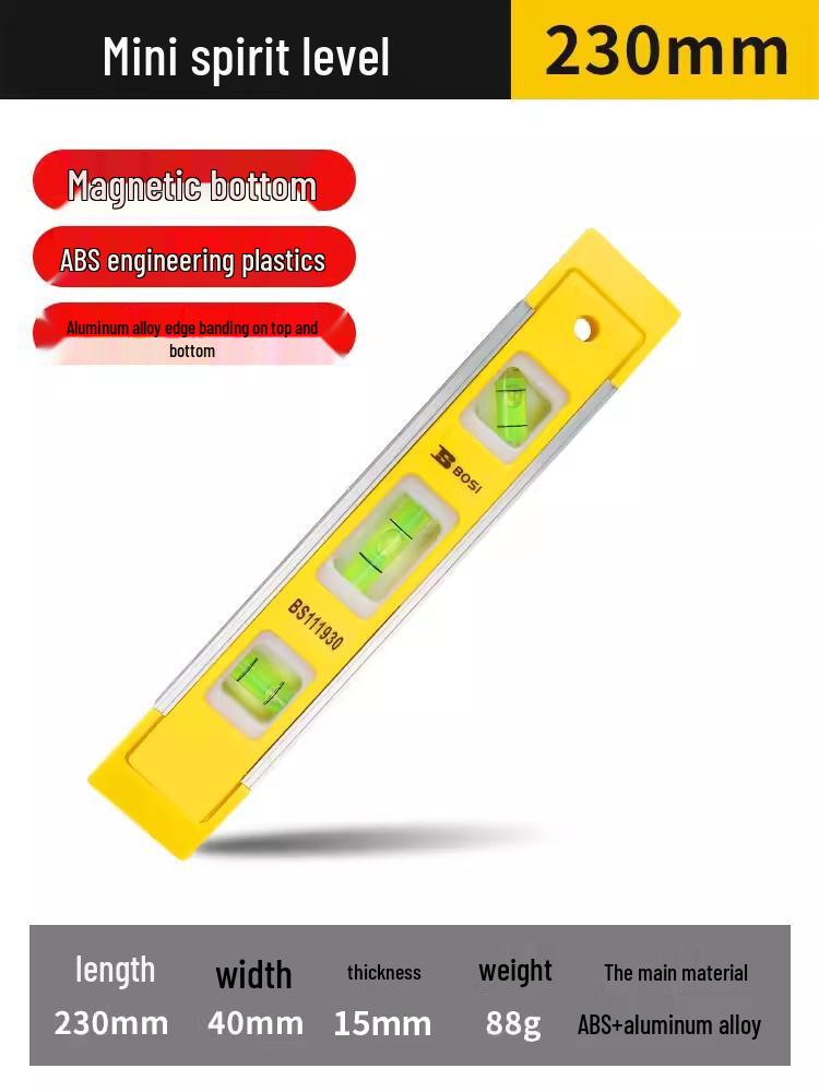 High-Precision Persian Mini Magnetic Aluminum Spirit Level for Home Decor