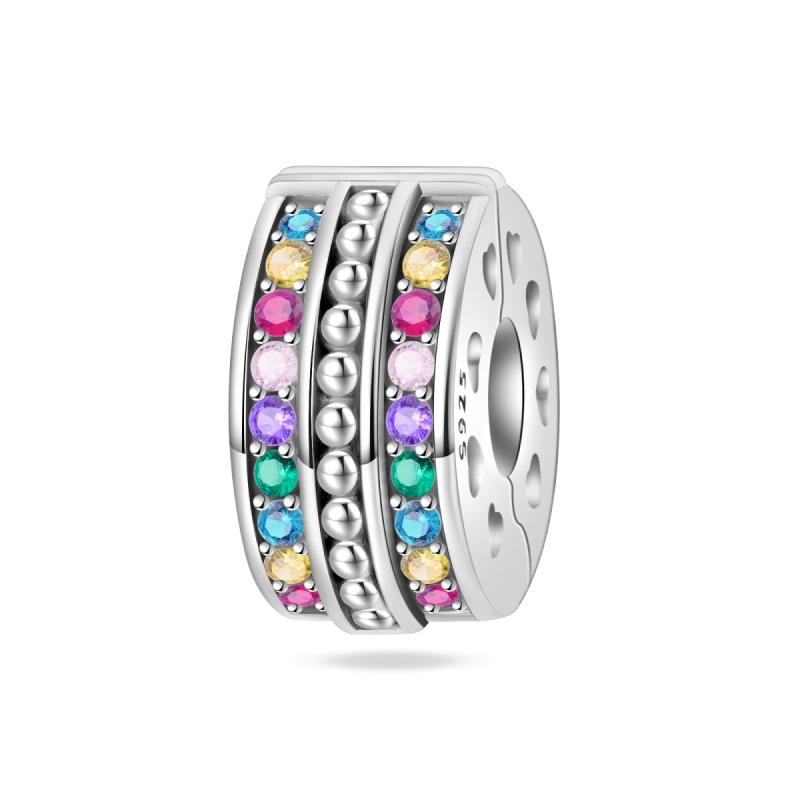 Hot Sale 925  Silver Charm Beads Glowing Luminous Firefly Star Light Bulb Pendant for Bracelet DIY Charms Jewelry