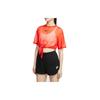 Nike Crop Tops Women's Team Orange/Black Crew Neck Thin CJ2703-891
