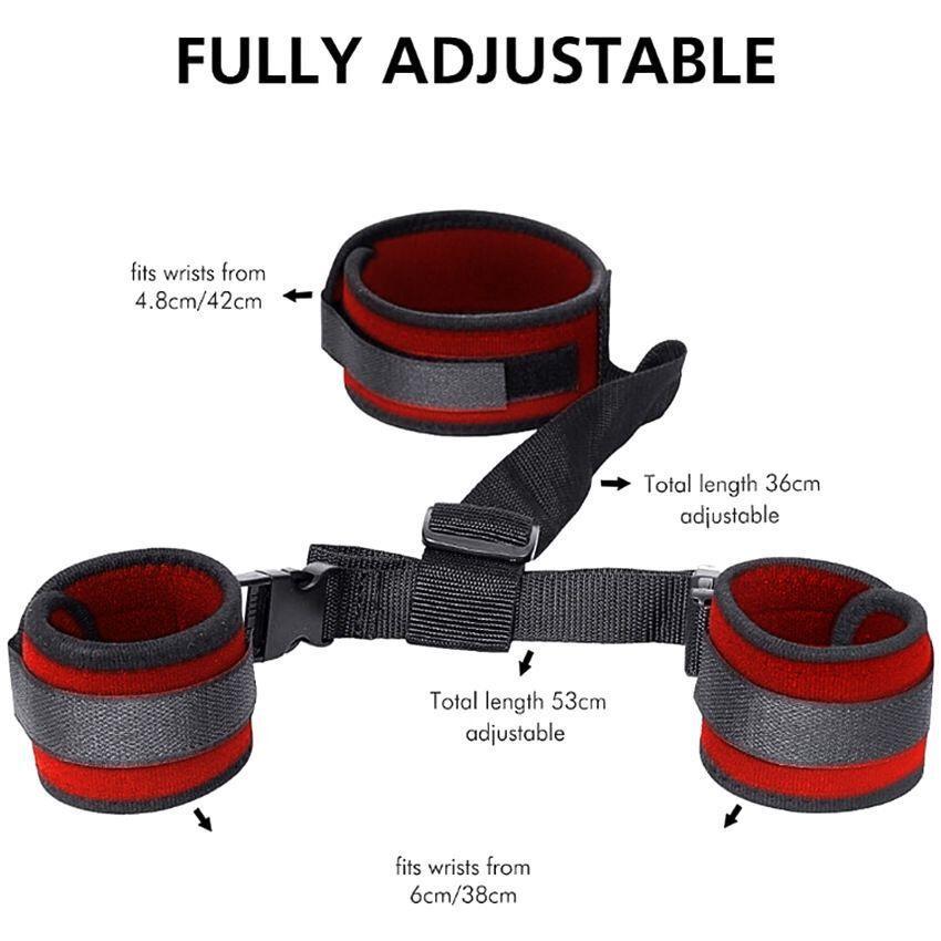SM Adult Reverse Handcuff Set: Intimate Flirting Restraints & Back-Binding Toys