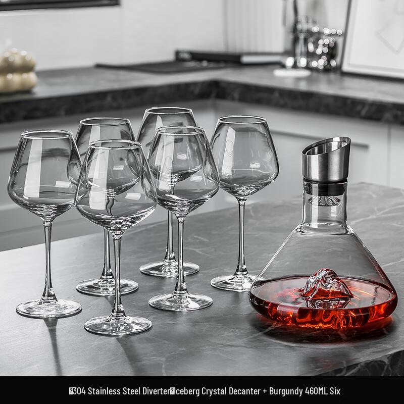 Naijiang Handmade Crystal Wine Decanter & Glass Set