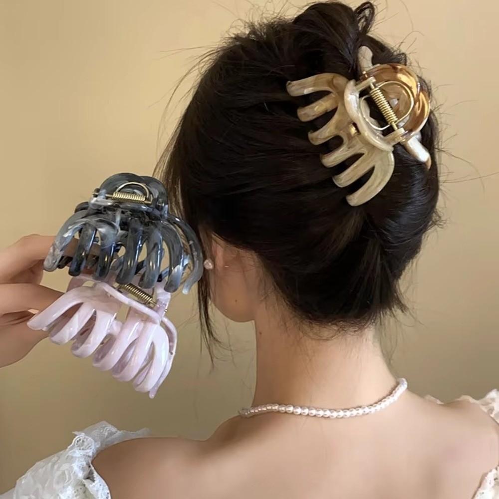 New Sweet Shark Clip Non-slip Light Weight Hair Claw Clip Headwear Elegant Ponytail Hair Clip Hair Accessories Tool