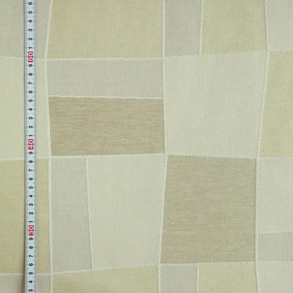 Quarter Report Jacquard Cushion Rural Block Zipper Closure In Cover, Beige, Approx. 45x45cm, Patchwork-Style Pattern, [Made Japan]