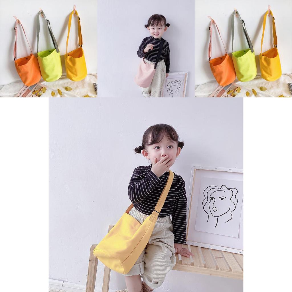 Stylish Korean Autumn Winter Kids Shoulder Bag Cute Mini Crossbody Canvas Purse