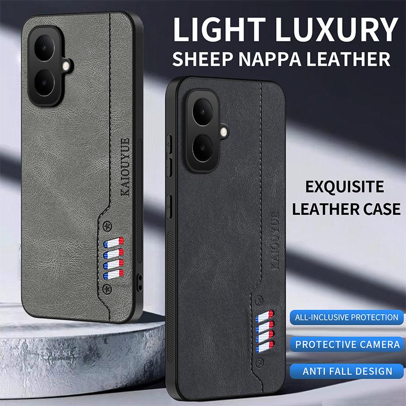 Stitching Color Retro Matte Leather Case For Infinix Smart 10 9 8 Zero 40 GT 30 Pro Full Cover Camera Protector Anti Slide Shell