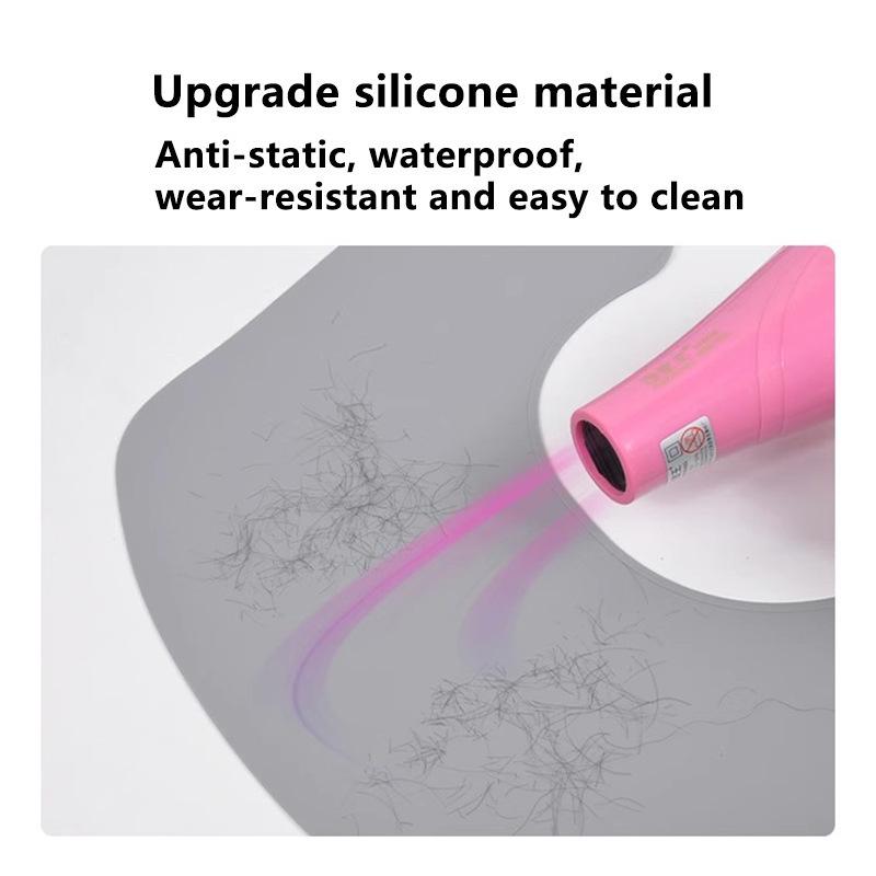 Hair Salon Neck Cape: Anti-Flyaway Barber, Hairdressing, Silicone Dyeing, Haircutting, Perming Supplies.