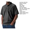 Men Button Holiday Shirt Short Sleeve Turndown Collar Tee Casual Stylish Loose Fit Shirt