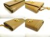 Authentic BVLGARI Brown Leather Gold H/W 6 Pics Key Chain #a671  Refurbished