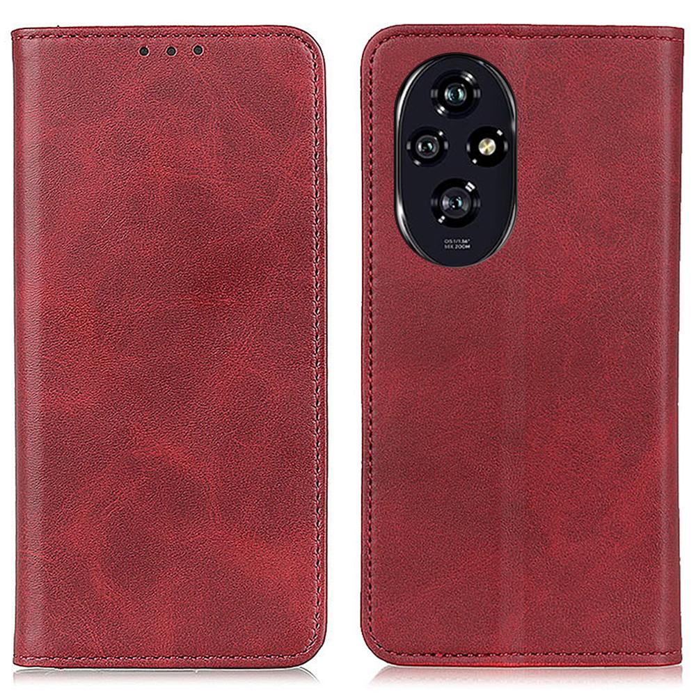 

Для Honor 200 5G Гаманець Чохол для Телефону Магнітна Застібка Шкіра Спліт Ударостійкий Чохол Red