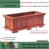 Carbonized Wood Outdoor Planter Box – Antiseptic Rectangular Flower Trough for Home, Courtyard, or Balcony.