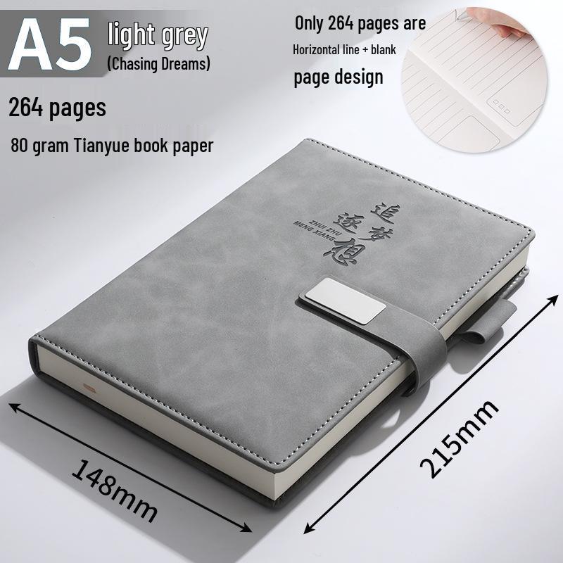 Custom B5 Notebook Gift Set with Thickened Cover, A5 Business Diary, and Logo Printing.