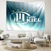 THW Kiel Print Tapestry, Backdrop, Easy Setup, Ideal for Bedroom, Office & Living Room, with Aesthetic Wall Hanging Decor.