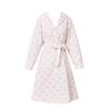 Women's Winter Fleece-Lined Long Bathrobe Pajamas