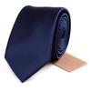 Korean Style Black 6cm Formal Men's Tie - Trendy Casual Solid Color Polyester Silk Christmas White Tie