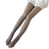 Sheer Plus Size Leggings and Fleece Female Flight Attendant Grey Bare Legs Thick Pantyhose
