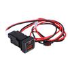 Prise allume-cigare pour voiture Type C Charge Rapide QC3.0 PD3.0 Double Port USB Remplacement pour Rav4 Corolla Camry Série 70 Prado