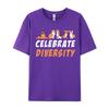 Clothing Tops Shirts Celebrate Diversity Shepard Bulldog Fitted Group Cotton Youth Top Tshirts Wholesale Tshirts 100 Pcs