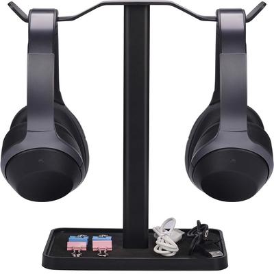 Avantree Neetto HS908 Dual Headphone Stand for Aluminum Alloy Metal Gaming Headset Holder Hanger - Desk, &