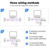16A Tuya WiFi Smart Switch Support 2-way Control Mini Smart Breaker Smart Life APP Control Voice Works with  Alexa Google Home