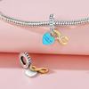 Bead Components Copper Metal Charm Bead Components Authentic Original Infinity Heart Pendant Bead Component Bead Components Compatible With Bracelet