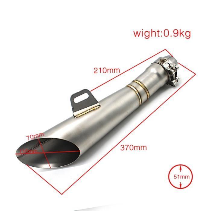 Echappement Zaddox Cone Silencieux Moto Pot Inox Titane