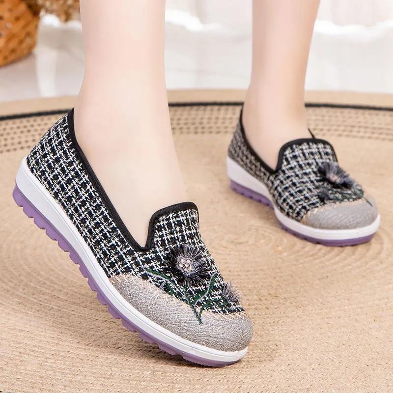zapatos de mujer women cute round toe high quality spring slip on flat loafers lady cool comfort black shoes ab492