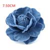 5pz Tessuto di Cotone Denim Coreano Fiori Vestiti Cappelli Decorazione Abito Fiori Accessori per Capelli Fai da Te Scrapbooking Materiali per Artigianato