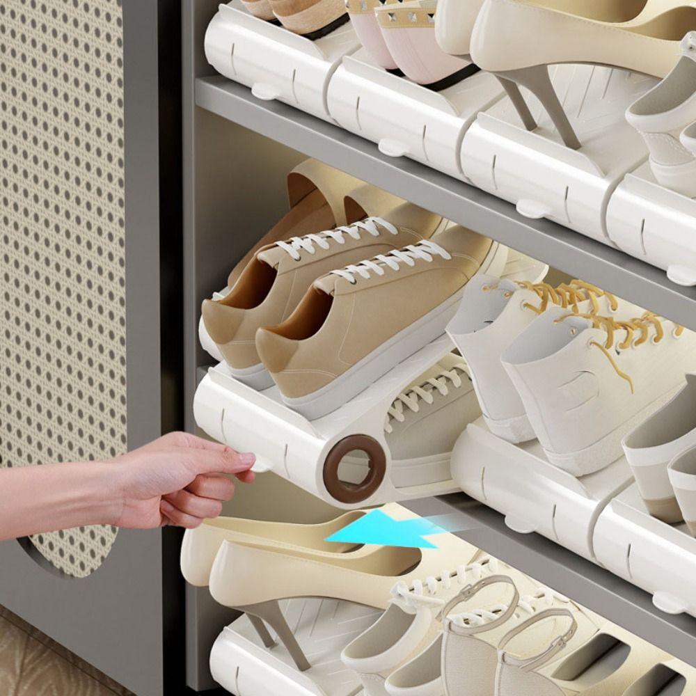 Double Layer Self-Aroma Shoe Rack Space Save Shoe Stacking Partitions  Sneaker
