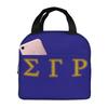 Cmxljwyt Sigma Gamma Rho Lunch Bag Tote Meal Bag Reusable Insulated Portable Game Lunch Box Handbags for Work School Picnic