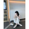 Shoes 3.5cm Square Head Lace Mesh Bow Inner Height Increase Mary Jane Shoes Women's Single Shoes