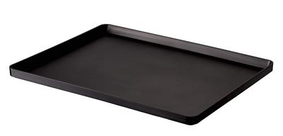 Bandeja Yamazaki Jitsugyo Preta Aprox.. W40XD30XH2cm Bandeja Torre Torre Jogo Americano Quadrado Simples 4295