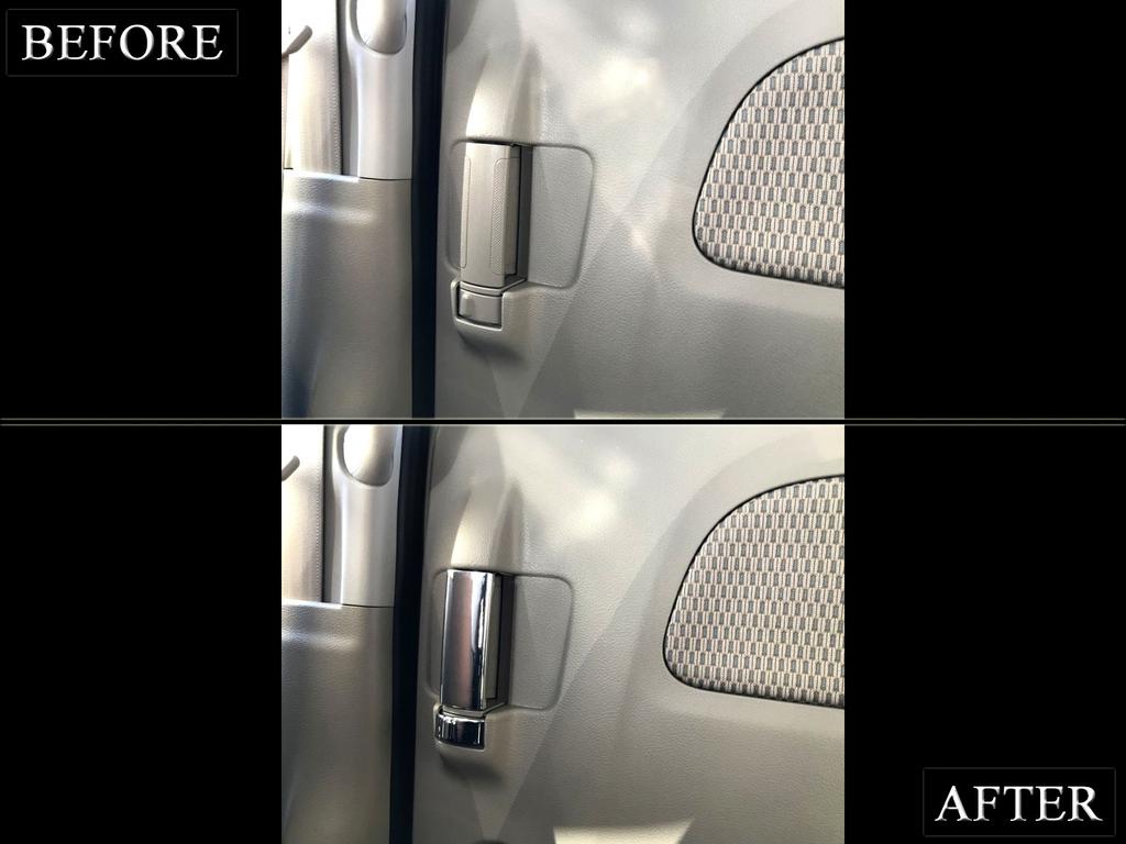 BRIGHTZ Chrome Inner Sliding Door Handle Covers for the Scrum Van DG17V DG (4-Piece Set) [INS-DHC-010-4PC] (DG17, G17, 17-inch) (Product Code 26842)