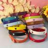 Leather No-Choke Pet Collar for Small and Medium Dogs and Cats