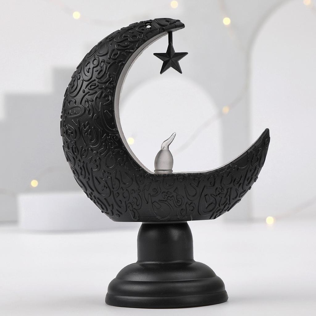 LED Moon Star Candlestick Ramadan Home Decor Candle Light Islamic Muslim Festival Party Decoration Eid Supplies 2026
