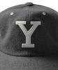 YALE Wool Leather Strap Cap_Grey