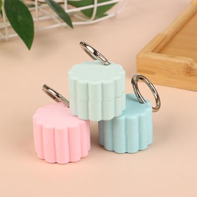 Pendentif Boîte de Rangement Imprimée en 3D Étui Boîte à Pilules avec Porte-Clés de Rangement de Voyage Portable Cache Boîte à Médicaments Mini Porte-Clés Boîte à Pilules