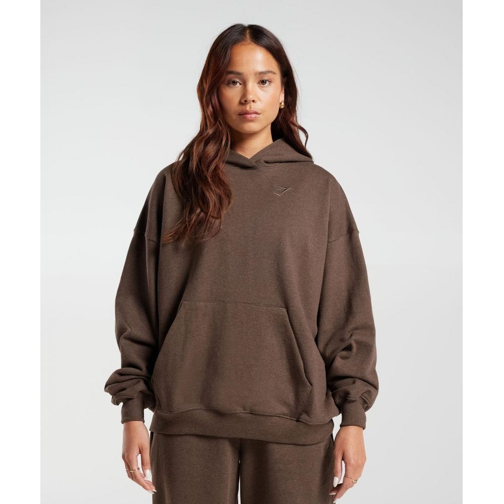 

Gymshark Отдых День Толстовка Толстовка Уютный Коричневый Меланж B2a7p Nb2b XXS