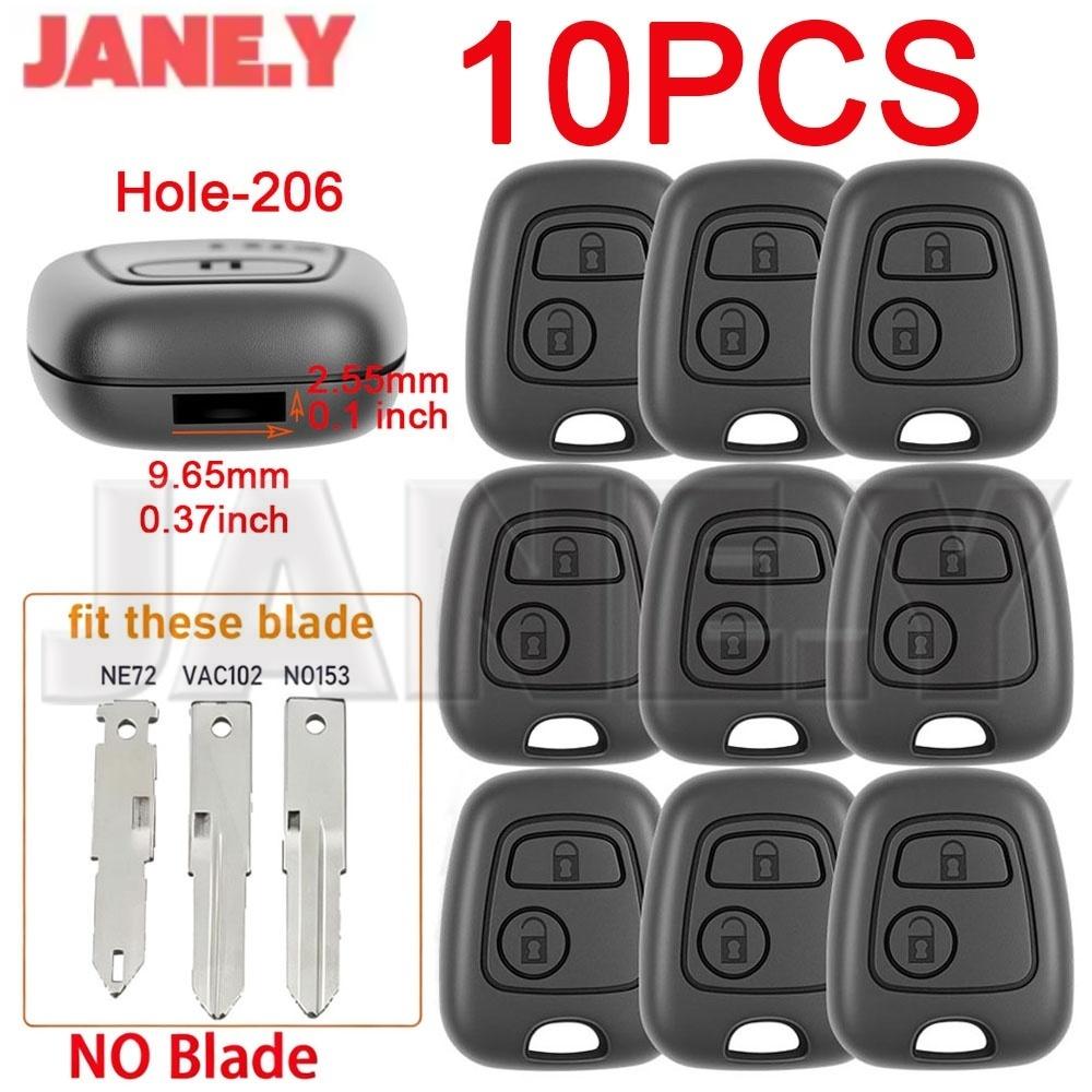 10 X Car Key Case Shell For Citroen C1 C2 C3 C4 Xsara Picasso For Peugeot 106 107 206 207 307 For Toyota Aygo Remote Key