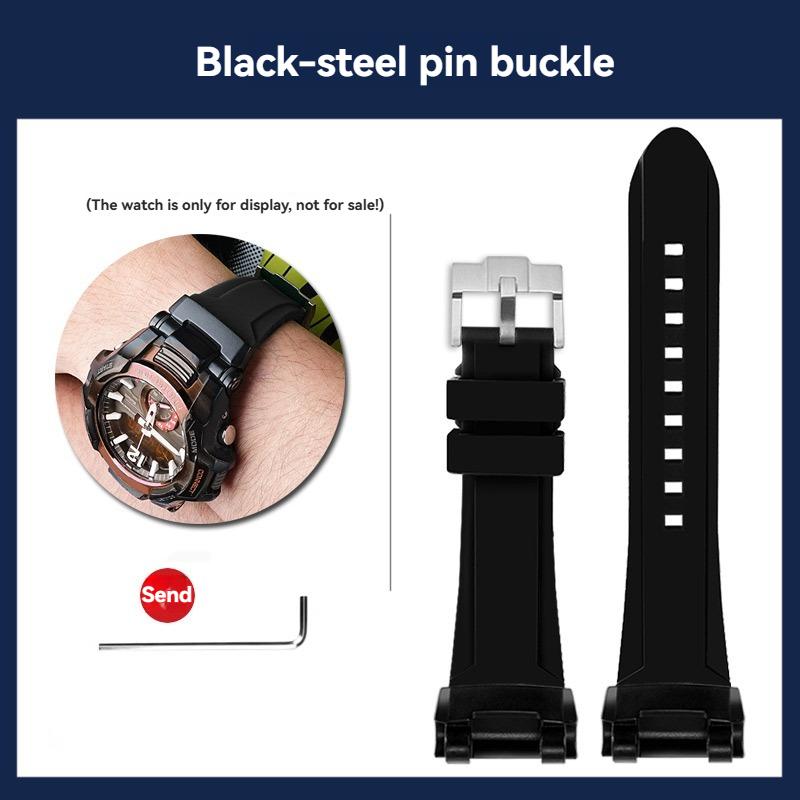 GR-B100 Silicone Watch band Men Outdoor Sports For Casio G-SHOCK 5536 GR-B100GB-1A GR-B100-1A4 Modified Watch Strap Bracelet