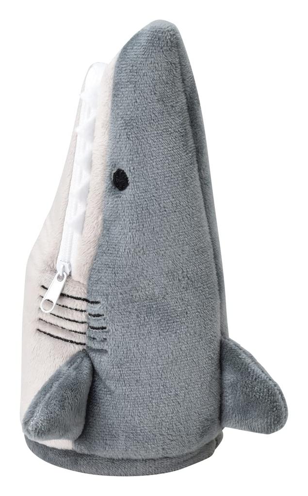 Seto Craft Stand Pencil Case (Great White Shark) SF-5893 Gray 14W*13L*21H