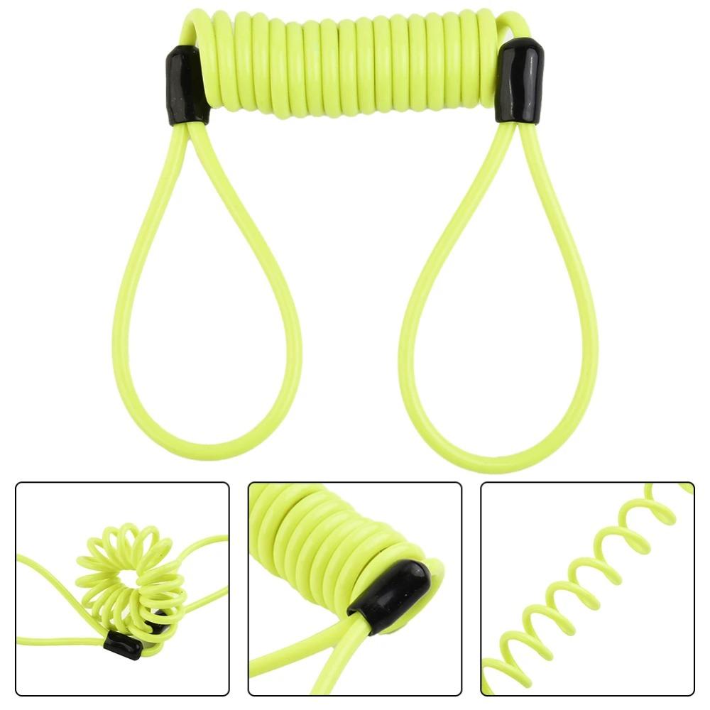 1.2M Anti-Theft Spring Steel Cable Lock Heavy Duty Motorcycle Bike Bicycle Disc Brake Security Lock High Visibility Coil Rope