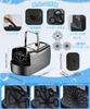 Electric Bubble Machine, Automatic Bubble Maker, USB or External Power Supply, Suitable for Outdoors, Picnics, Parties, Weddings, etc. (Black)
