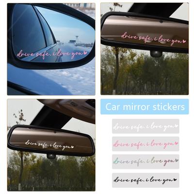 Autocolante și Decalcomanii pentru Mașină, Accesorii Oglindă Retrovizoare, Autocolante Oglindă Te Iubesc Conduceți în Siguranță, Autocolante Oglindă Mașină, Potrivite Pentru Oglinda Retrovizoare a Mașinii