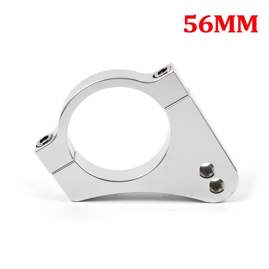 56mm CNC Motorcycle Steering Damper Fork Frame Mounting Clamp Bracket Universal