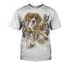 Animal Dog Golden Retriever 3D Print O-Neck T-shirts Vintage Short Sleeve Fashion Streetwear Harajuku T-shirts