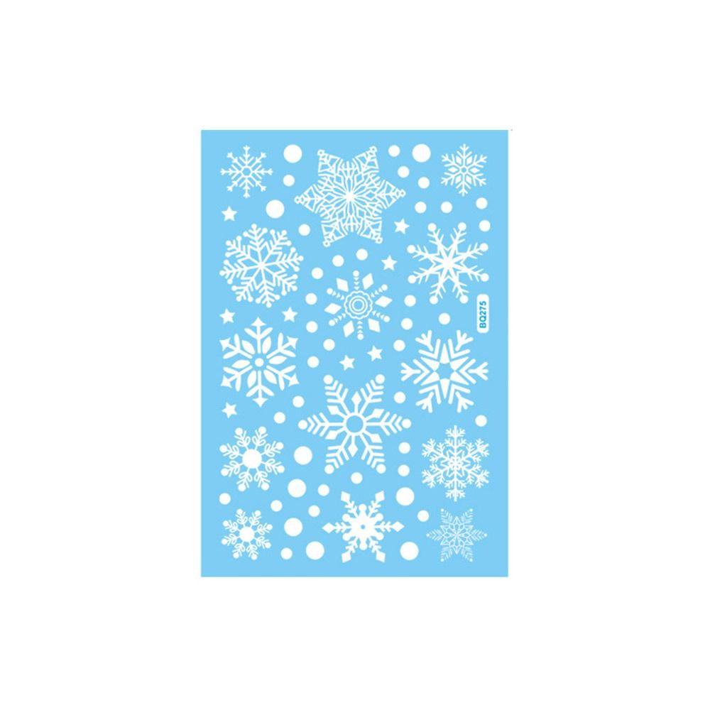 

Cartoon Santa Claus Window Decals White Merry Christmas Clings Gifts Wall Art 10