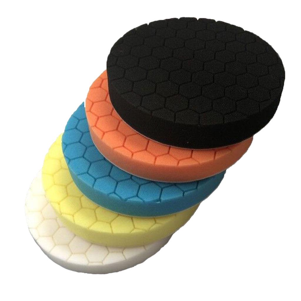 

5 шт. 5 /6 автомобильный полировщик воском полировальная губка комплект полирующих подушек 5 дюймов