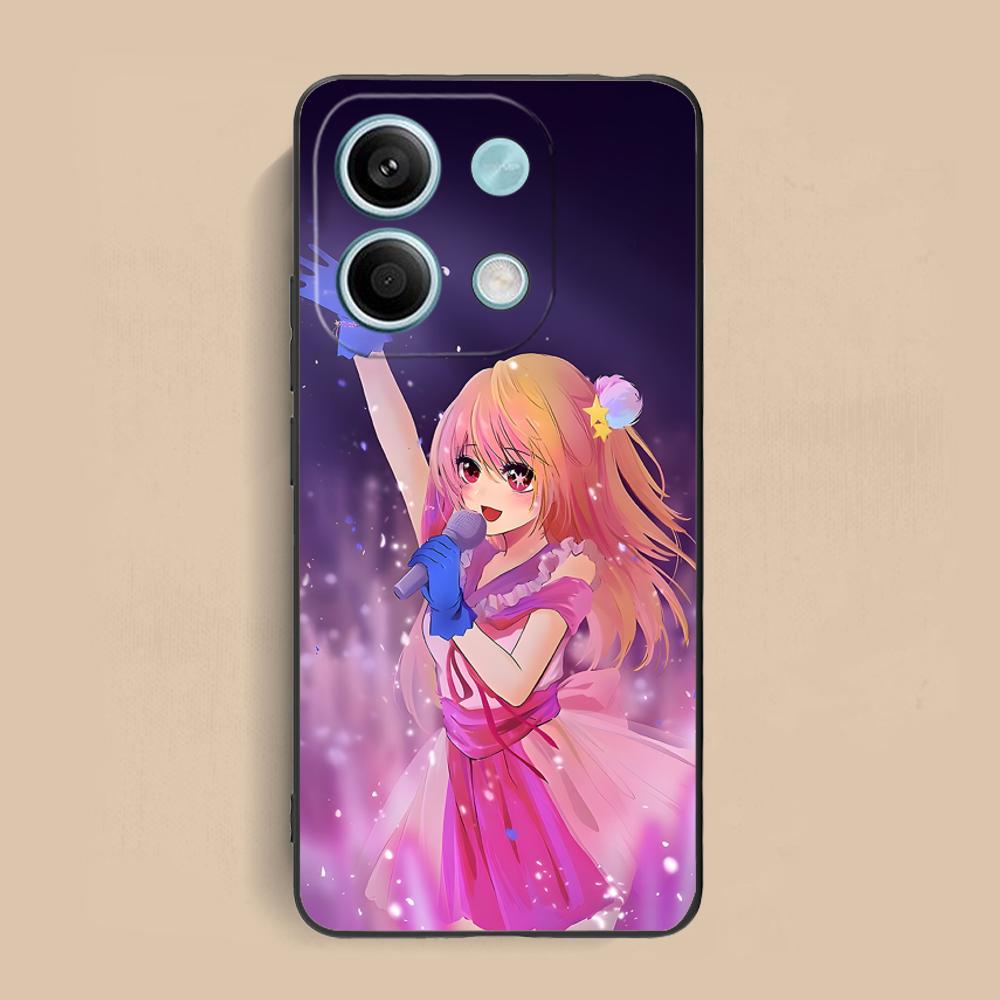 Oshinoko Hoshino Ruby Phone Case for Xiaomi Redmi 15 14 13 12 A5 3 2 1 C Plus 4G 5G Colorful Printing Cover Pretty Smartphone